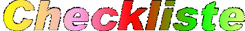 Checkliste
